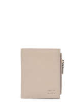 Leather Caviar Zip Wallet Crinkles Beige caviar 14269