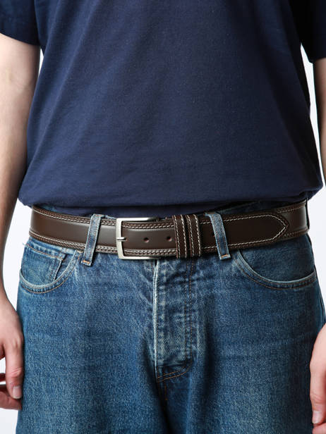 Belt Petit prix cuir Brown belt 40 other view 1