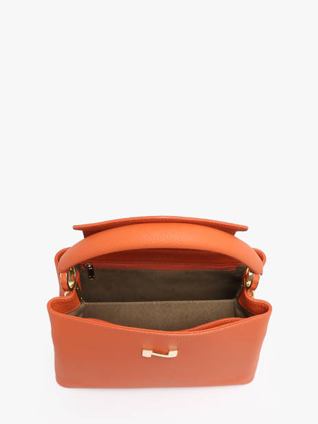 Leather Magnolia Top-handle Bag Nathan baume Orange eden 3 other view 3