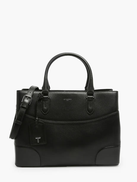Sac Porté Main Romy Cuir Le tanneur Noir romy TROM1011