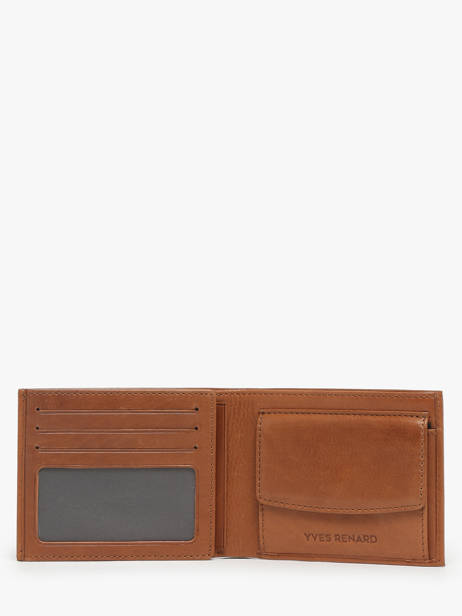 Leather Bovino Wallet Yves renard Brown bovino 1907 other view 1
