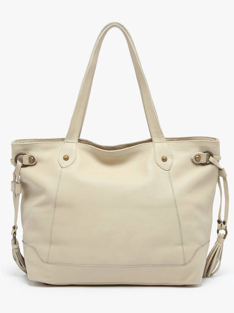 Sac Porté épaule A4 Cow Cuir Basilic pepper Beige cow 155N vue secondaire 4