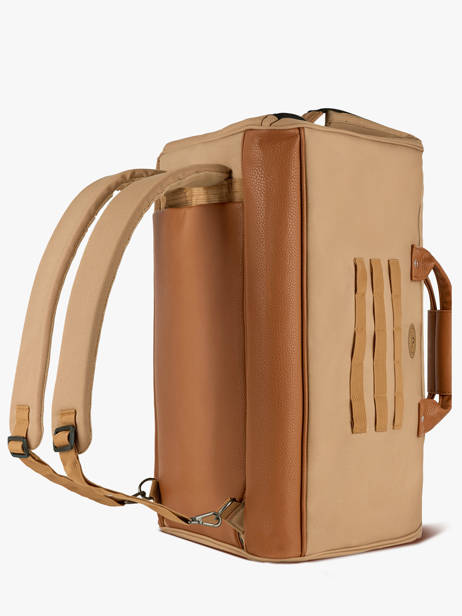 Sac De Voyage Cabine Sac à Dos Travel Cabaia Beige travel DUFFV2 vue secondaire 4
