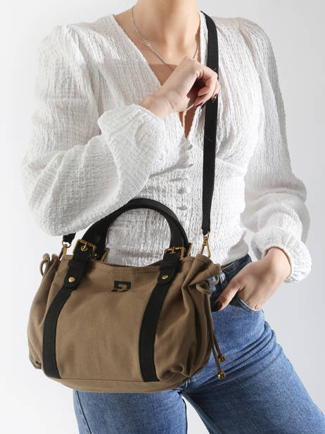 Sac 18h Canvas Coton Gerard darel Vert canvas DBS67450 vue secondaire 1