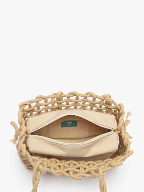 Sac à Main Crochet Le voyage en panier Marron crochet PM853 vue secondaire 3