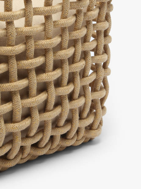 Sac à Main Crochet Le voyage en panier Marron crochet PM853 vue secondaire 5