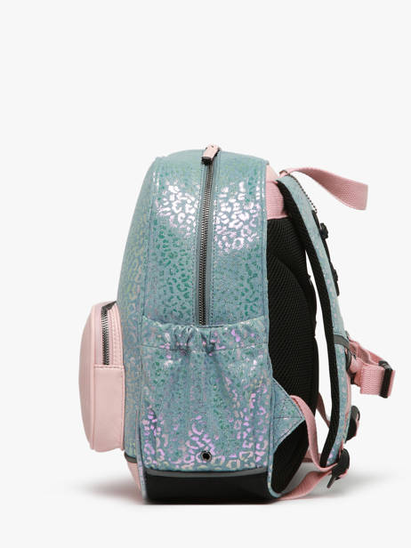 1 Compartment Backpack Cameleon Blue vintage fantasy SD33 other view 2