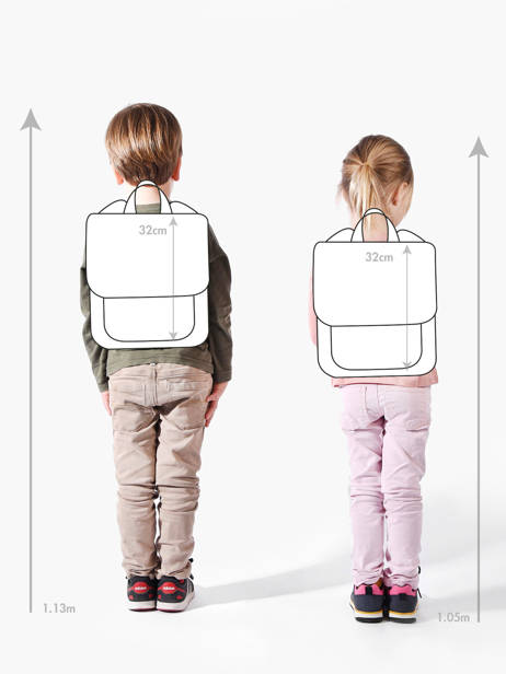 Sac à Dos 1 Compartiment Jeune premier Marron daydream boys B vue secondaire 1