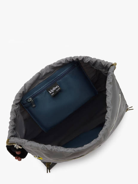 Gym Bag Kipling Gray back to school K09487 other view 3