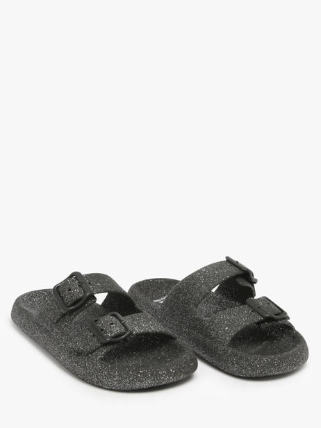 Claquettes Cacatoes Noir accessoires JESSYGLI vue secondaire 1