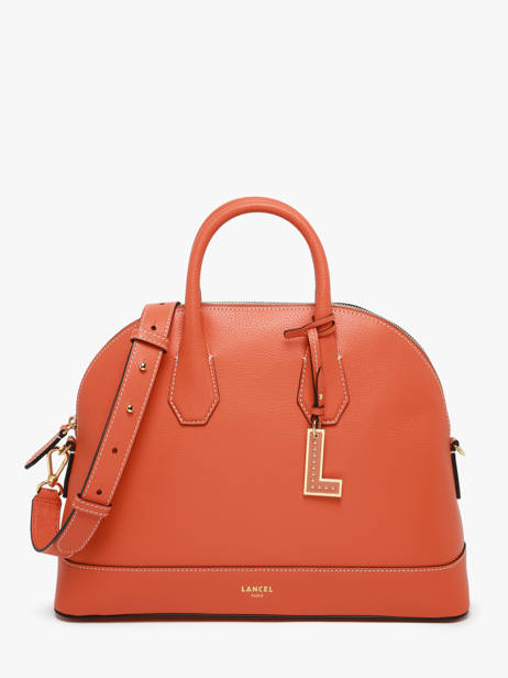 Handbag Belleville Leather Lancel Orange belleville A13736