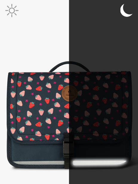 2-compartment Satchel Cabaia Blue school M other view 5