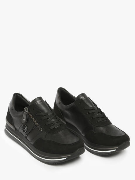 Sneakers En Cuir Remonte Noir women 4 vue secondaire 1