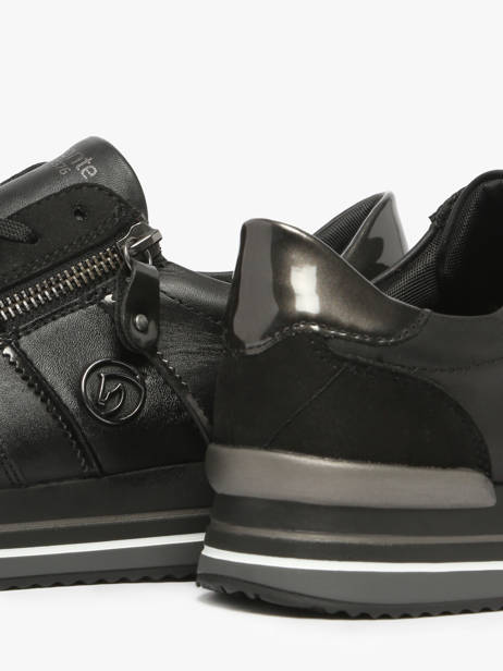 Sneakers En Cuir Remonte Noir women 4 vue secondaire 2