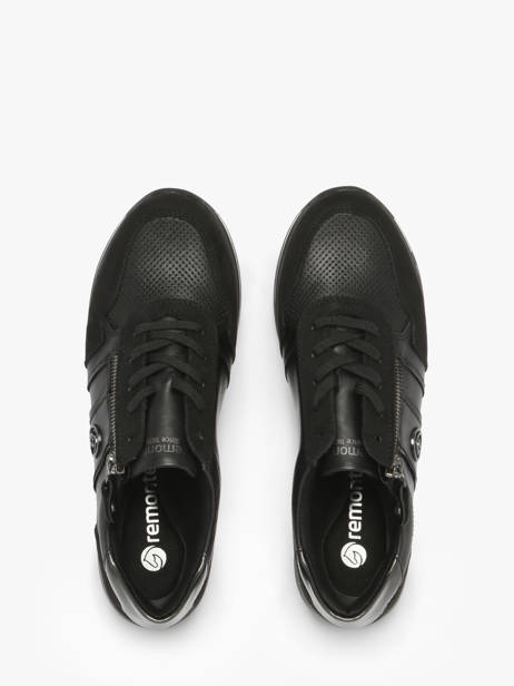 Sneakers En Cuir Remonte Noir women 4 vue secondaire 3