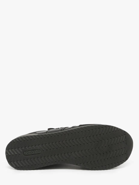 Sneakers En Cuir Remonte Noir women 4 vue secondaire 4