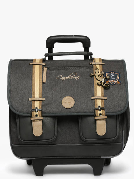 3-compartment Wheeled Satchel Cameleon Gray vintage urban CR41