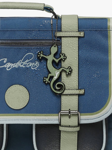 1 Compartment Backpack Cameleon Blue vintage urban SD25 other view 5