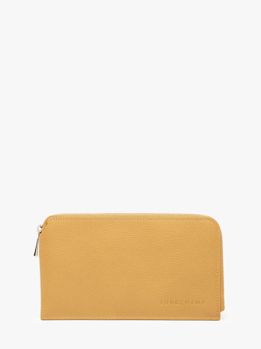 Longchamp Le foulonné Clutches Yellow
