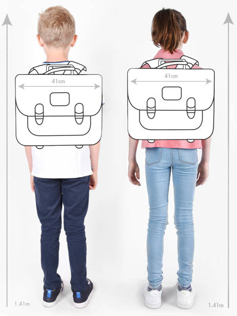 2-compartment Wheeled Satchel Real madrid Blue real 24BR203A other view 1