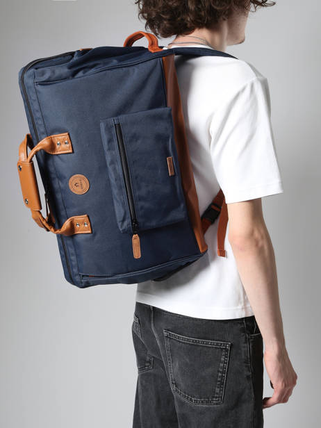 Cabin Duffle Bag Backpack Travel Cabaia Blue travel DUFFV2 other view 1