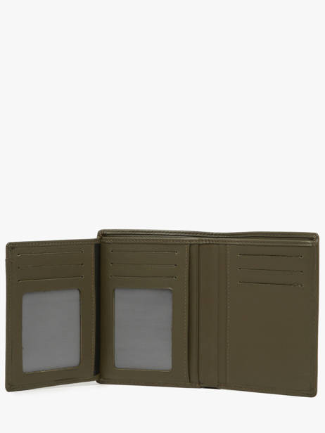 Wallet Leather Yves renard Green smooth 15418 other view 2