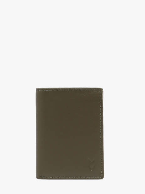 Wallet Leather Yves renard Green smooth 159