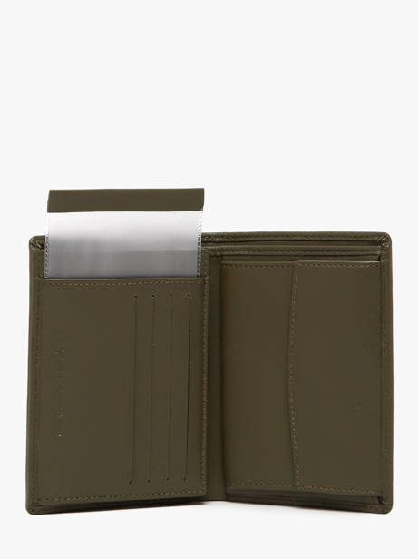 Wallet Leather Yves renard Green smooth 15419 other view 1