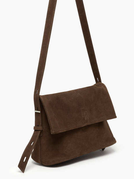 Sac Bandoulière Cavalier Nubuck Cuir Etrier Marron cavalier nubuck ECAN135M vue secondaire 2