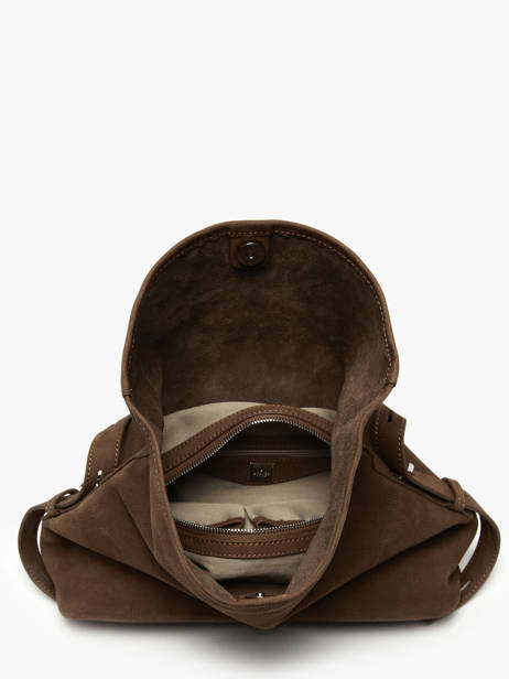 Sac Bandoulière Cavalier Nubuck Cuir Etrier Marron cavalier nubuck ECAN135M vue secondaire 3