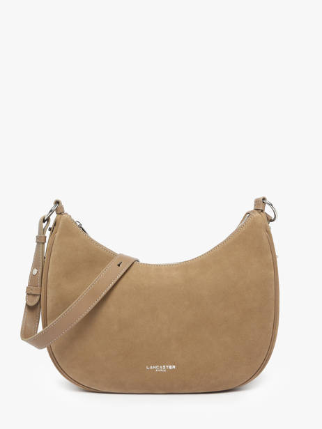 Sac Porté épaule Suede Cuir Lancaster Beige suede 82