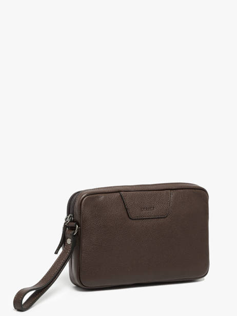 Pochette Homme Flandres Cuir Etrier Marron flandres EFLA733S vue secondaire 2