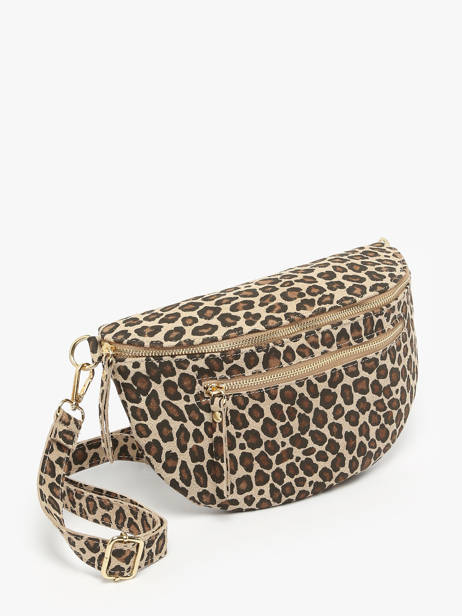Sac Banane Velvet Leopardo Cuir Milano Multicolore velvet leopardo VL24091 vue secondaire 2
