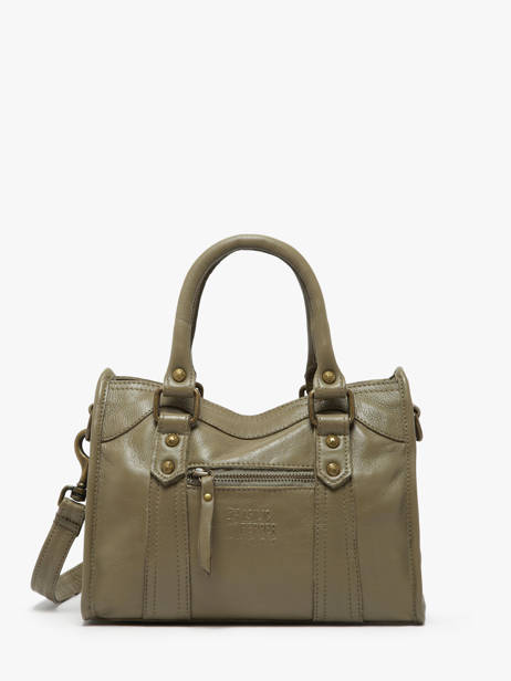 Shoulder Bag Cow Leather Basilic pepper Green cow BCOW72