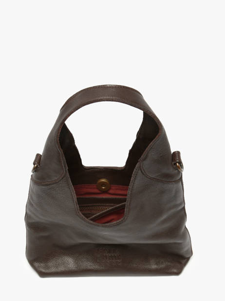 Sac Bandoulière Cow Cuir Basilic pepper Marron cow BCOW2S vue secondaire 3