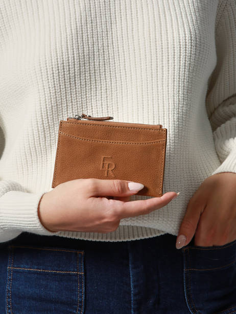 Card Holder Cavalier Nubuck Leather Etrier Brown cavalier nubuck ECAN094M other view 1