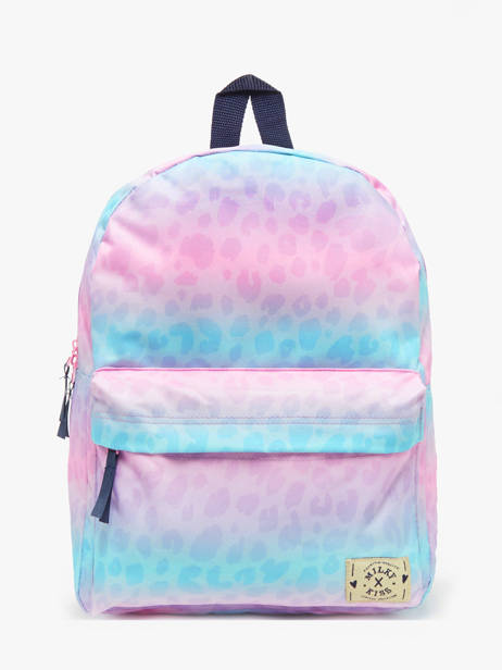 1 Compartment Backpack Milky kiss Multicolor stay cute 1033
