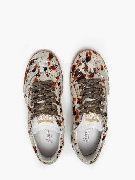 Sneakers Aslan In Leather Semerdjian Multicolor women ASLAN other view 4