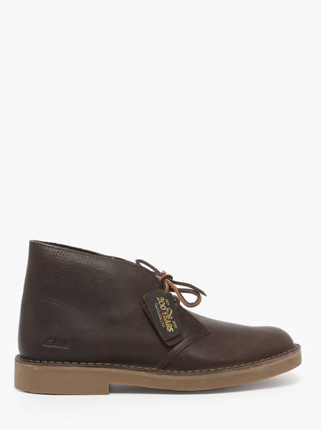 Boots Desert In Leather Clarks Brown men 26183363
