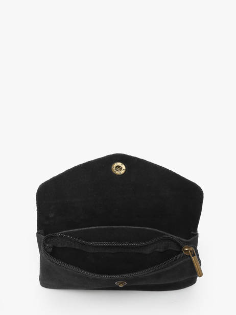 Leather Velvet Wallet Milano Black velvet VE23113 other view 1