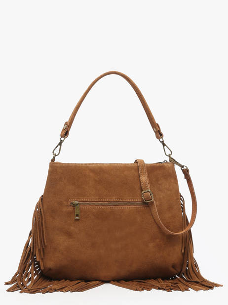 Crossbody Bag Velvet Leather Milano Brown velvet VE241117 other view 4