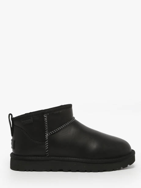 Boots In Leather Ugg Black women 1163490