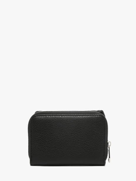 Compact Zip Wallet Classic Miniprix Black grained H6012 other view 3