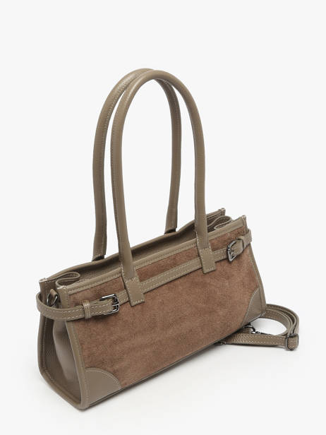 Shoulder Bag Velvet Caviar Milano Brown velvet caviar VC25062 other view 2