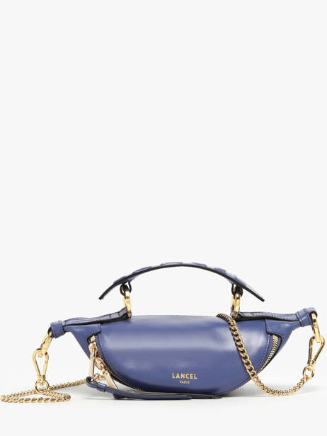 Xs Leather Origami Crossbody Bag Lancel Blue origami A12526