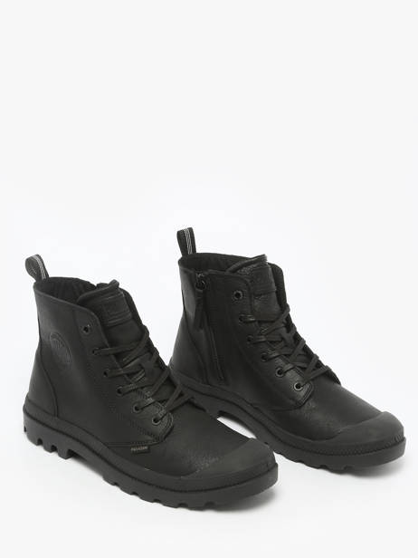 Pampa Zip Boots In Leather Palladium Black men 76888008 other view 2