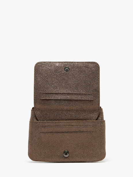 Coin Purse Leather Mila louise Brown vintage 3853X other view 2