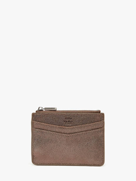 Card Holder Leather Mila louise Brown vintage 3570X