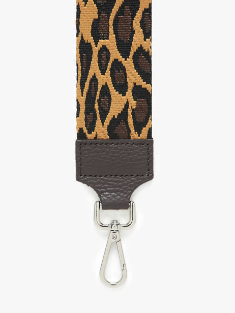 Bandoulière De Sac Milano Marron caviar CA25LGAB vue secondaire 1