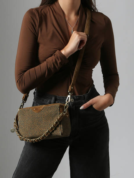 Shoulder Bag Vintage Leather Mila louise Brown vintage 23673PA other view 1